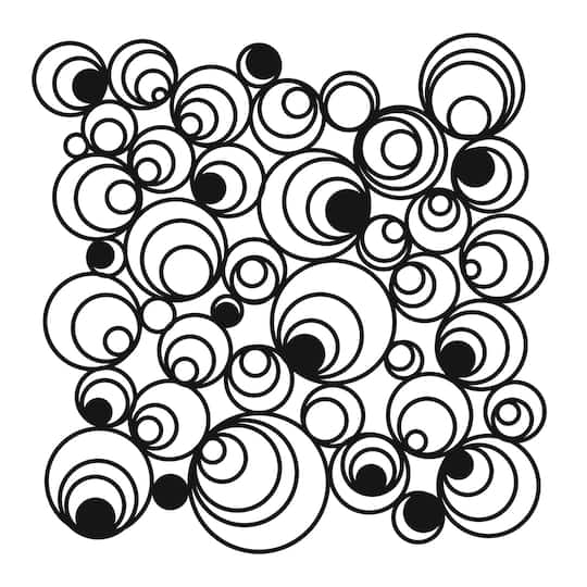 The Crafter&#x27;s Workshop Mod Spirals Stencil, 6&#x22; x 6&#x22;